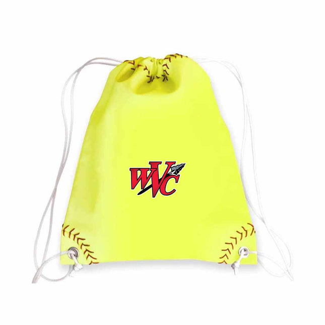 Wabash Valley College Warriors Softball Drawstring Bag - Authentic Series