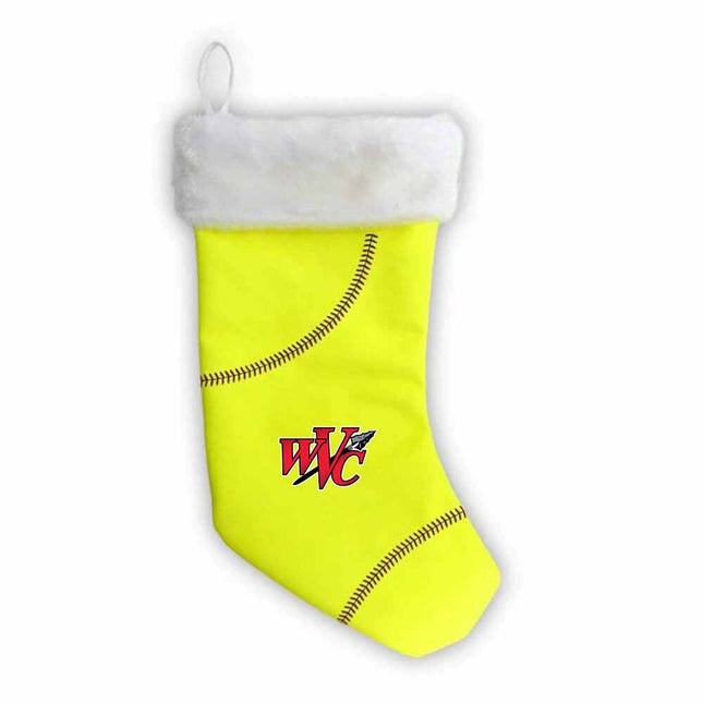 Wabash Valley College Warriors Softball Christmas Stocking - Authentic Series