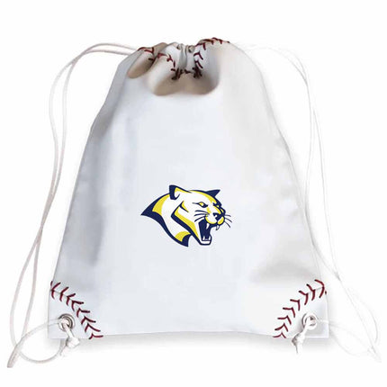 Western Nebraska Community College Cougars Baseball Drawstring Bag - Authentic Series