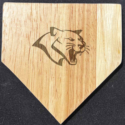 Western Nebraska Community College Cougars Baseball Home Plate Coasters “Laser Etched”