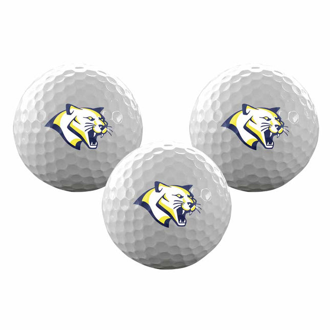 Western Nebraska Community College Cougars Golf Sleeve of 3 Golf Balls - Authentic Series