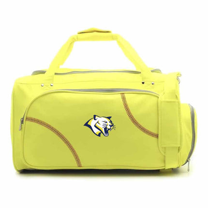Western Nebraska Community College Cougars Softball Duffel Bag - Authentic Series