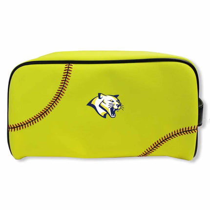 Western Nebraska Community College Cougars Softball Toiletry and Cosmetics Bag - Authentic Series