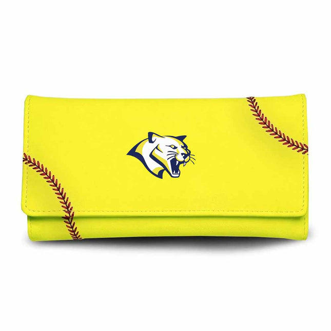 Western Nebraska Community College Cougars Softball Women's Wallet - Authentic Series