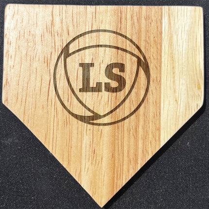 La Salle Insurance Wood Home Plate Coasters “Laser Etched”