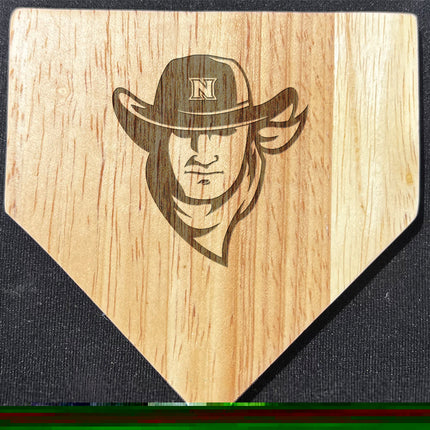 Northeastern Plainsmen Wood Home Plate Coasters “Laser Etched”