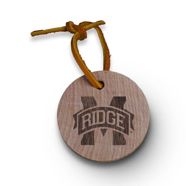 Marriotts Ridge Mustangs Baseball Bat Slice Ornament - Authentic Series