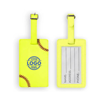 Custom Design Softball Luggage Tag - Authentic Series