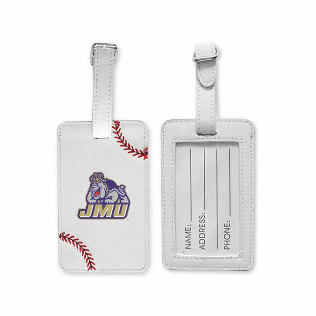 JMU Dukes Baseball Luggage Tag - Authentic Series