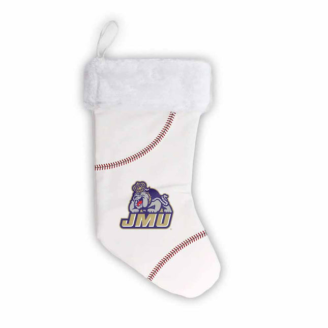 JMU Dukes Baseball Christmas Stocking - Authentic Series