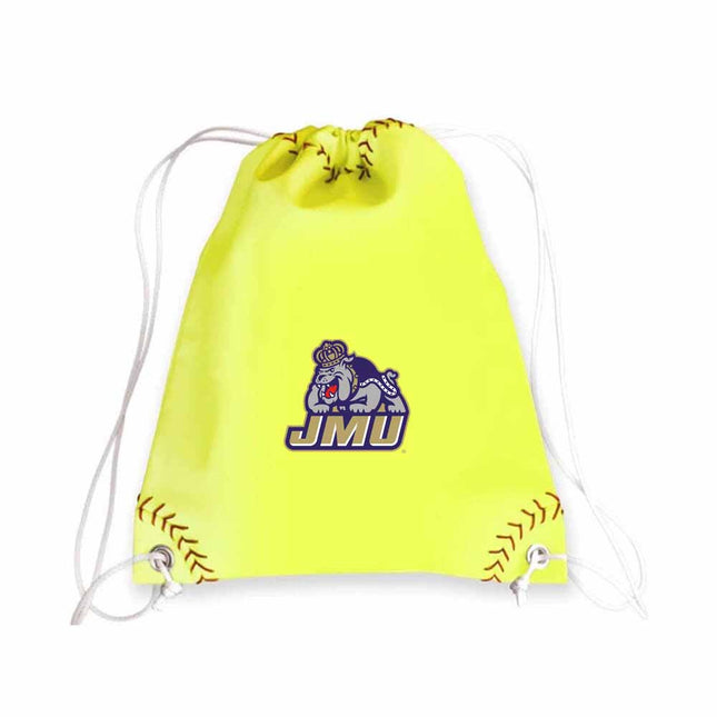 JMU Dukes Softball Drawstring Bag - Authentic Series