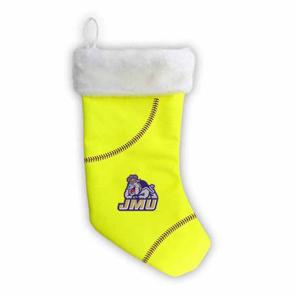 JMU Dukes Softball Christmas Stocking - Authentic Series