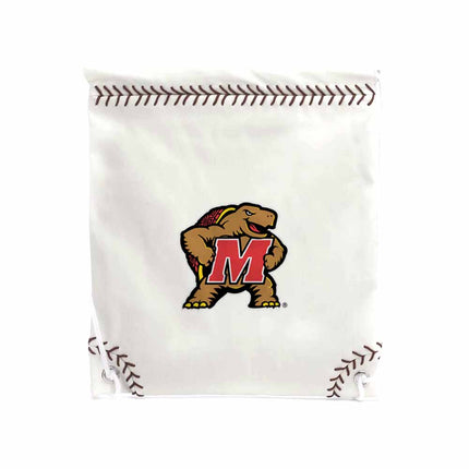 Maryland Terrapins Baseball Drawstring Bag - Authentic Series
