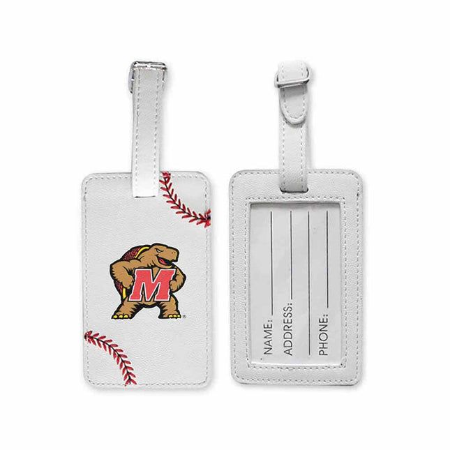 Maryland Terrapins Baseball Luggage Tag - Authentic Series