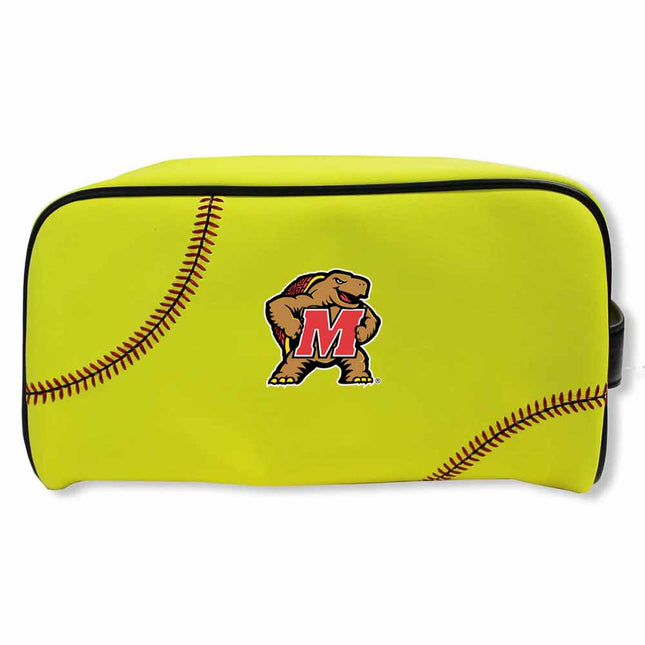 Maryland Terrapins Softball Toiletry and Cosmetics Bag - Authentic Series