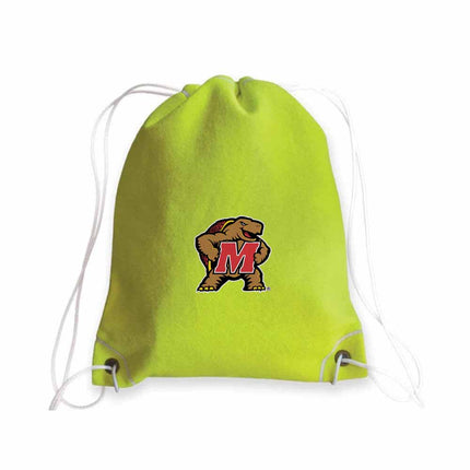 Maryland Terrapins Tennis Drawstring Bag - Authentic Series
