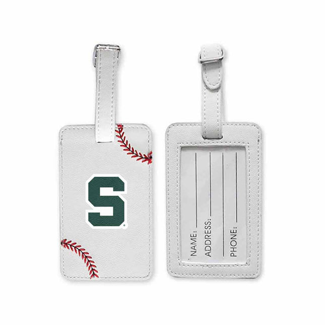 Michigan State Spartans Baseball Luggage Tag - Authentic Series