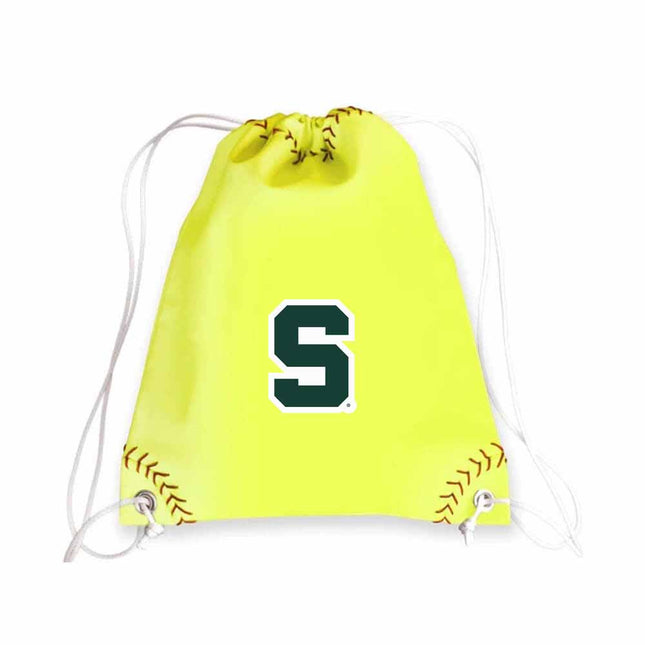 Michigan State Spartans Softball Drawstring Bag - Authentic Series