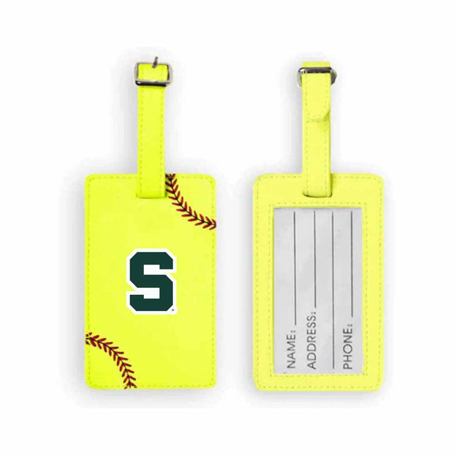 Michigan State Spartans Softball Luggage Tag - Authentic Series