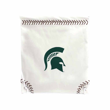 Michigan State Spartans Baseball Drawstring Bag - Authentic Series