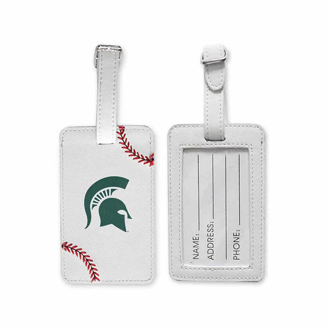 Michigan State Spartans Baseball Luggage Tag - Authentic Series