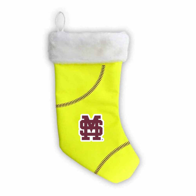 Mississippi State Bulldogs Softball Christmas Stocking - Authentic Series