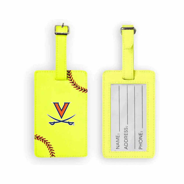 Virginia Cavaliers Softball Luggage Tag - Authentic Series