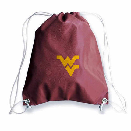 West Virginia Mountaineers Football Drawstring Bag - Authentic Series