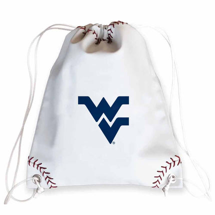 West Virginia Mountaineers Baseball Drawstring Bag - Authentic Series