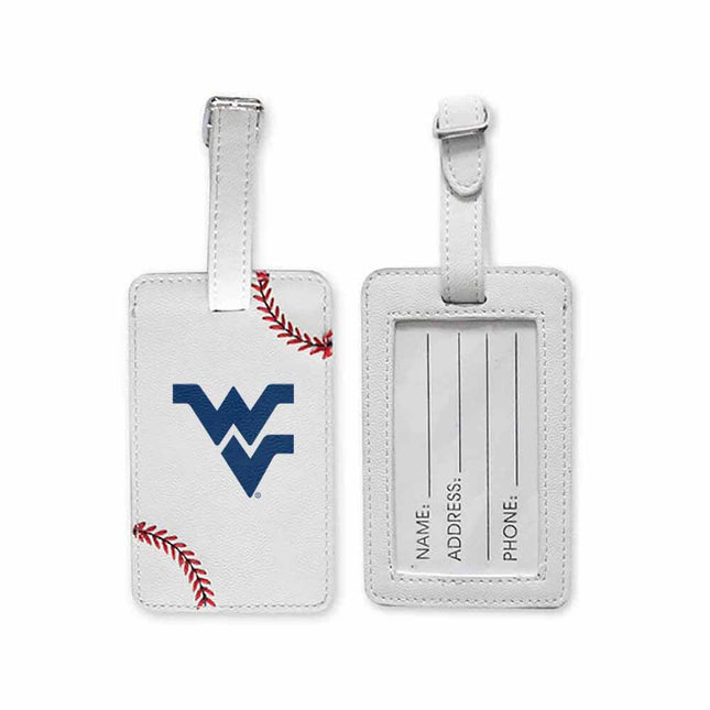 West Virginia Mountaineers Baseball Luggage Tag - Authentic Series