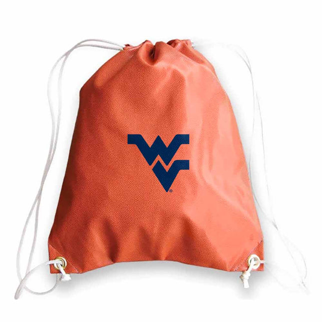 West Virginia Mountaineers Basketball Drawstring Bag - Authentic Series