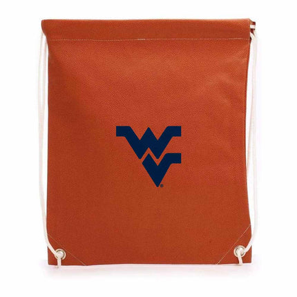 West Virginia Mountaineers Basketball Drawstring Bag - Authentic Series