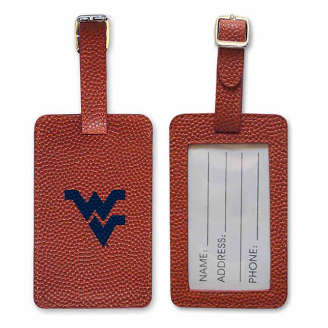 West Virginia Mountaineers Basketball Luggage Tag - Authentic Series