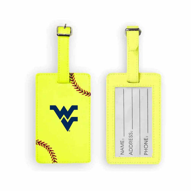 West Virginia Mountaineers Softball Luggage Tag - Authentic Series