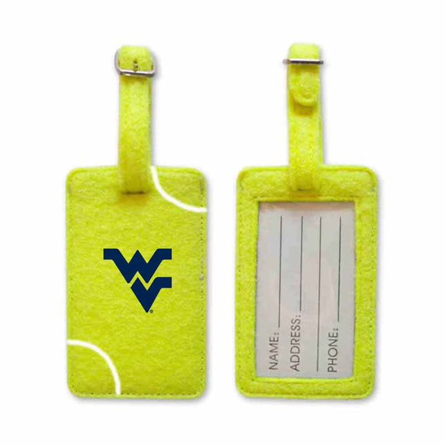 West Virginia Mountaineers Tennis Luggage Tag - Authentic Series